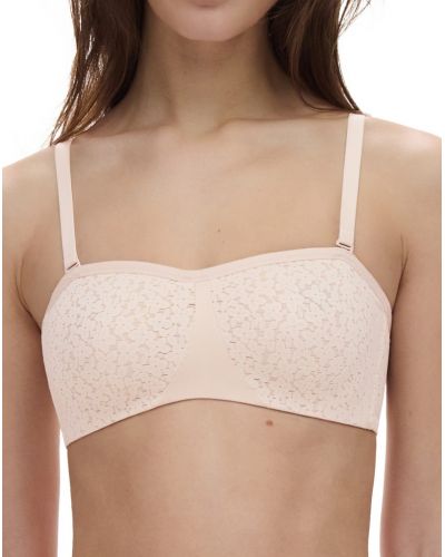 Bandeau underwired bra Chantelle EasyFeel Norah (Beige Doré)