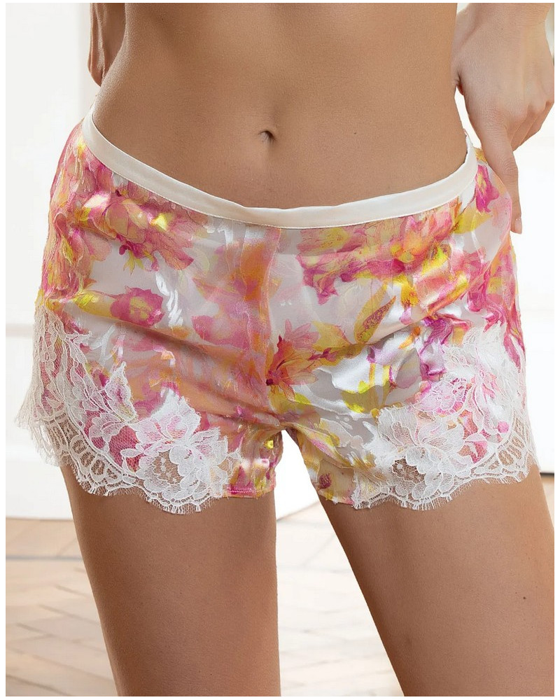 Pantalon corto de seda devorada Lise Charmel Folie d'Eté (Folie Solaire)