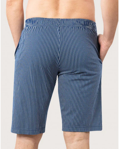 Short pyjamas 100% Cotton Organic Eminence (Celadon/Rayé Bleu)