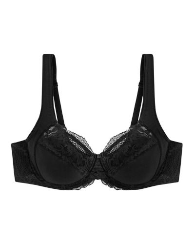 Wellbeing underwired bra Triumph Modern Lace+Cotton (Black)
