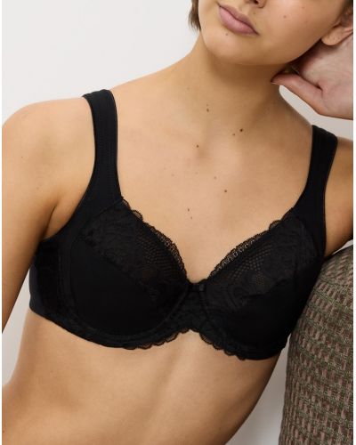 Sujetador con aros bienestar Triumph Modern Lace+Cotton (Negro)