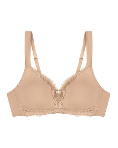 Sujetador sin aros Triumph Modern Lace+Cotton (Beige)