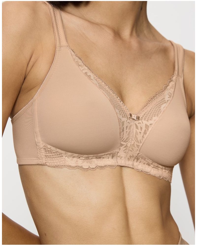 Wireless bra Triumph Modern Lace+Cotton (Beige)