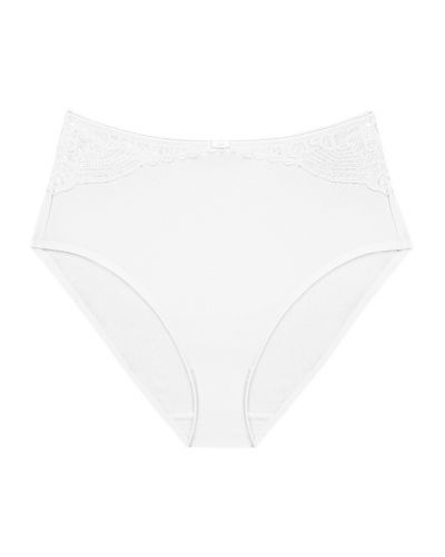 High waist Maxi brief Triumph Modern Lace+Cotton (White)