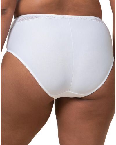 High waist Maxi brief Triumph Modern Lace+Cotton (White)