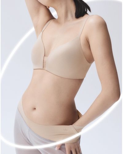 Wireless plunge bra Triumph Flex Smart (Soft Praline)