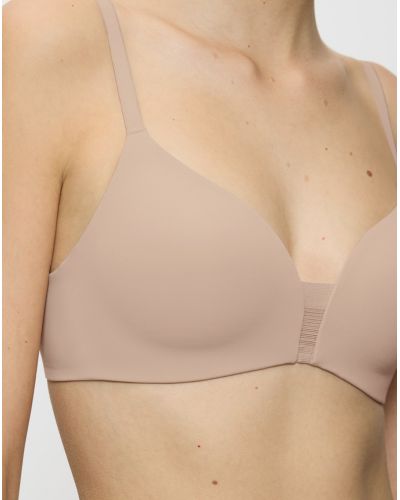 Wireless plunge bra Triumph Flex Smart (Soft Praline)