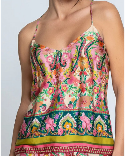 Silk top Lise Charmel Libertine en Fleurs (Libre Eclosion)