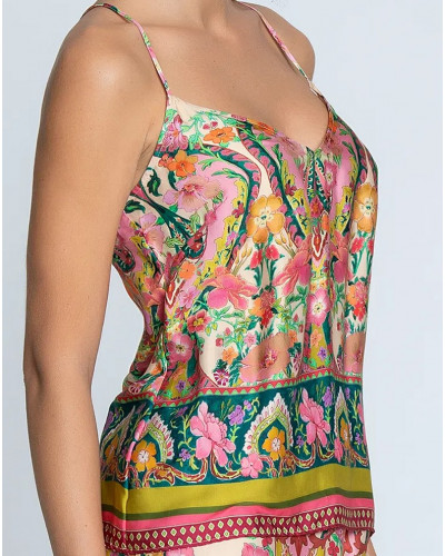 Silk top Lise Charmel Libertine en Fleurs (Libre Eclosion)