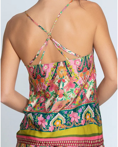 Silk top Lise Charmel Libertine en Fleurs (Libre Eclosion)