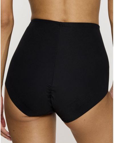 Bragas de cintura extra alta Triumph Becca Extra High+Cotton (Negro)