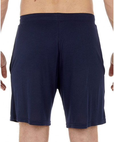 Pijama corto cuello V 100% modal HOM Cocooning (Navy)