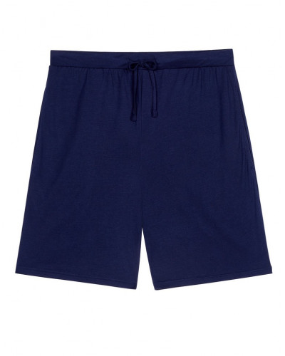 Pijama corto cuello V 100% modal HOM Cocooning (Navy)