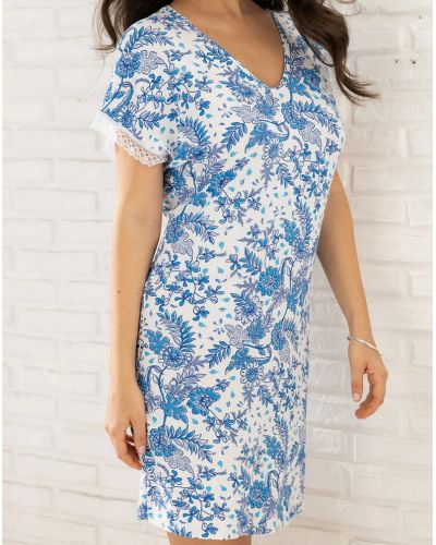 Tunic nightdress Antigel Patio Fraîcheur (Bleu Azul)