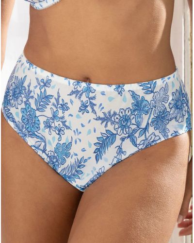 Slip taille haute Antigel Patio Fraîcheur (Bleu Azul)