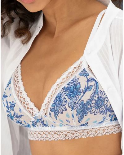 Sujetador sin aros Antigel Patio Fraîcheur (Bleu Azul)