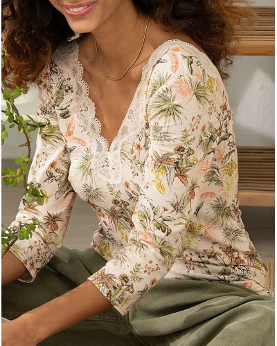 Long sleeves tee-shirt Antigel Evasion Tropique (Matin Tropic)