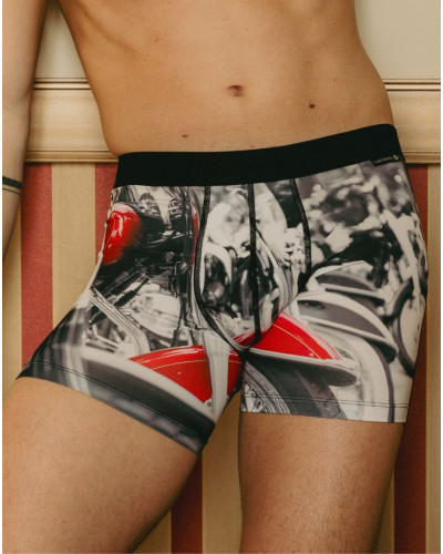 Boxer microfibra Loïc Henry Bike (Imprimé Multicolore)