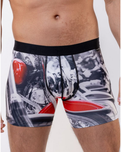 Boxer microfibre Loïc Henry Bike (Imprimé Multicolore)