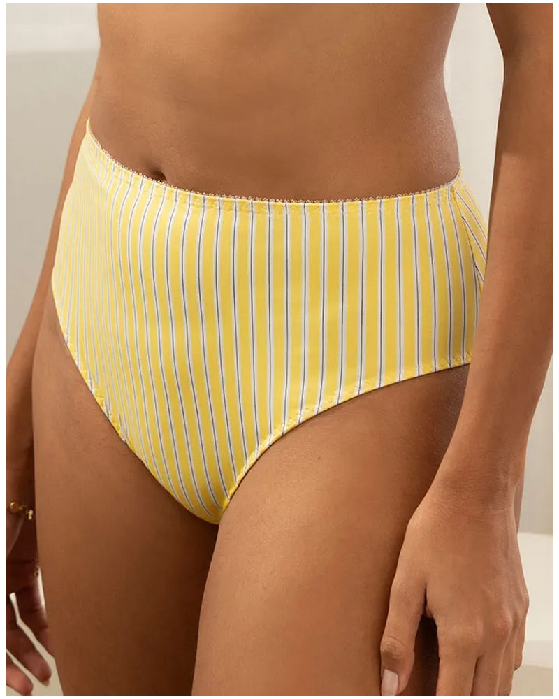 Slip taille haute Antigel Un Brin Garçonne (Jaune Liquette)