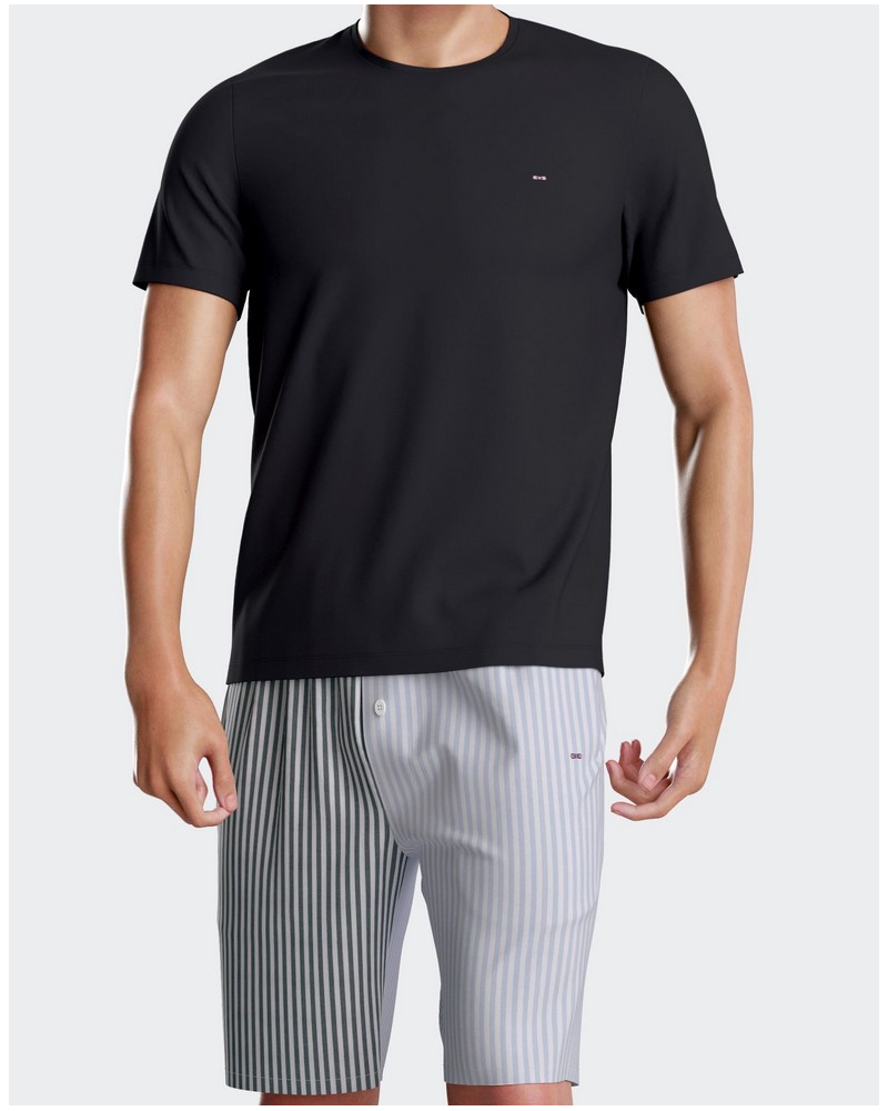 Short pyjamas in jersey 100% cotton Eden Park 1H70 (BL011)