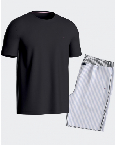 Pyjama court en jersey 100% coton Eden Park 1H70 (BL011)