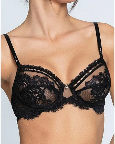 Underwired bra Lise Charmel Désirs de Venise (Black)