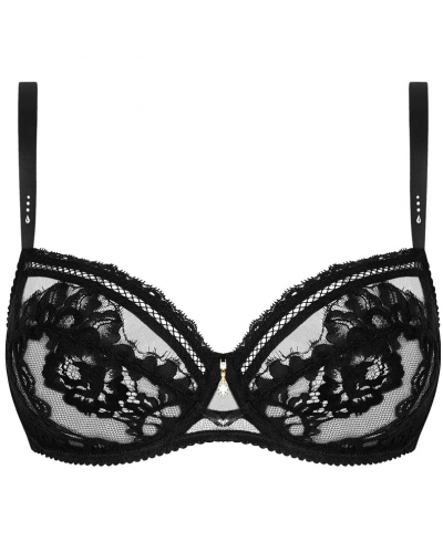 Sujetador corbeille glamuroso Lise Charmel Désirs de Venise (Negro)