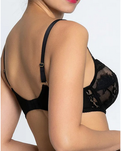 Soutien-gorge corbeille glamour Lise Charmel Désirs de Venise (Noir)