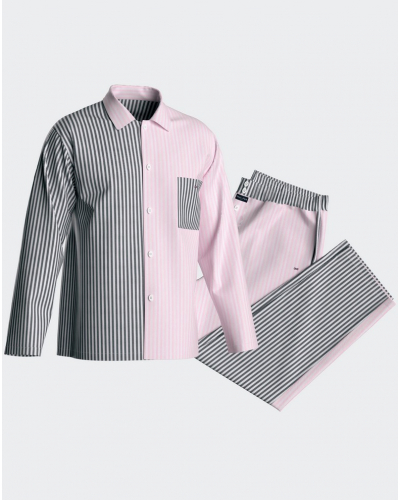 Pyjama long 100% coton Eden Park 7H70 (PK066)