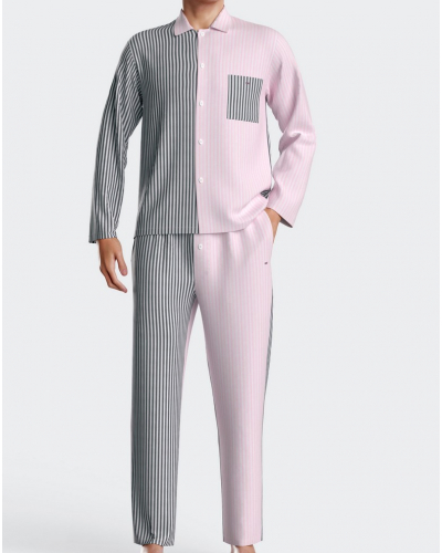 Pyjama long 100% coton Eden Park 7H70 (PK066)