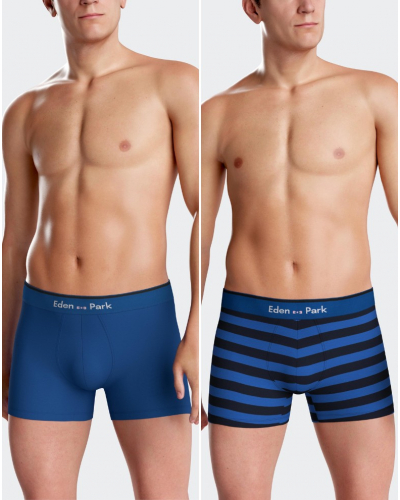 Shorty en jersey Eden Park 1H71 BLF88 (Lot de 2)