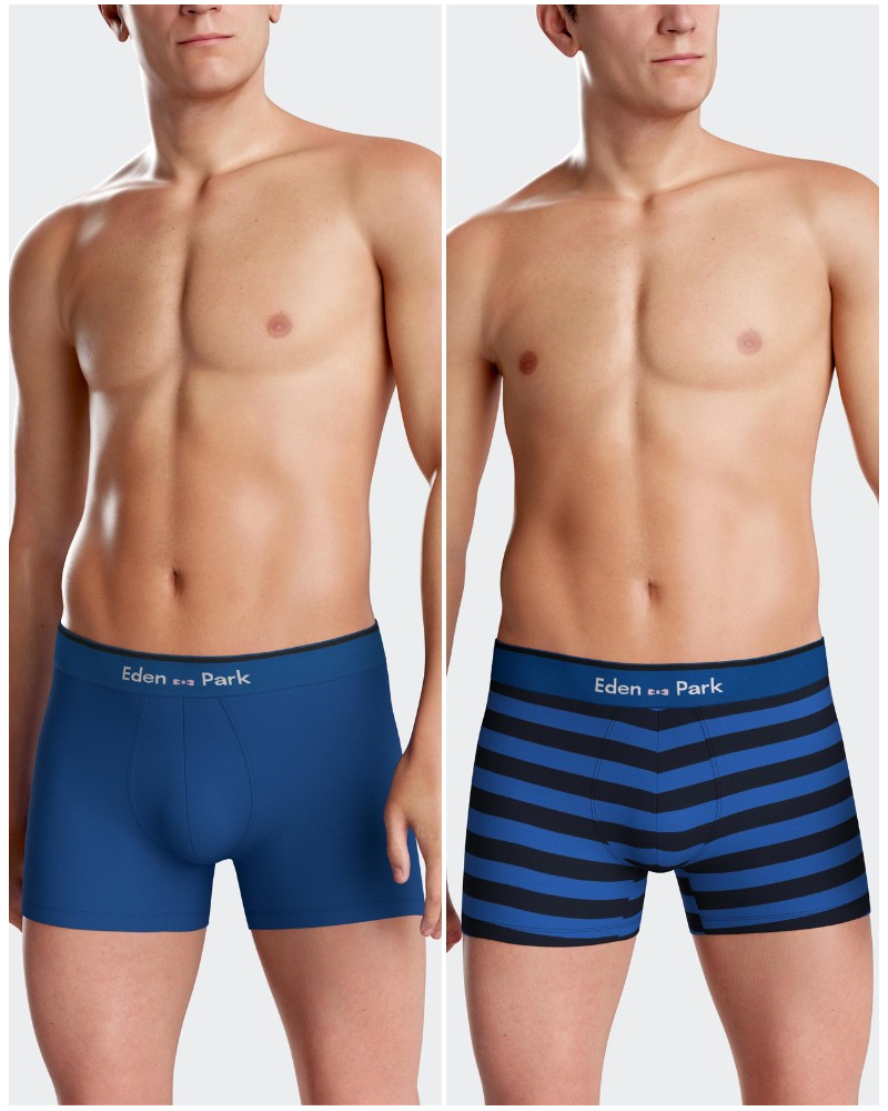 Shorty en jersey Eden Park 1H71 BLF88 (Lot de 2)