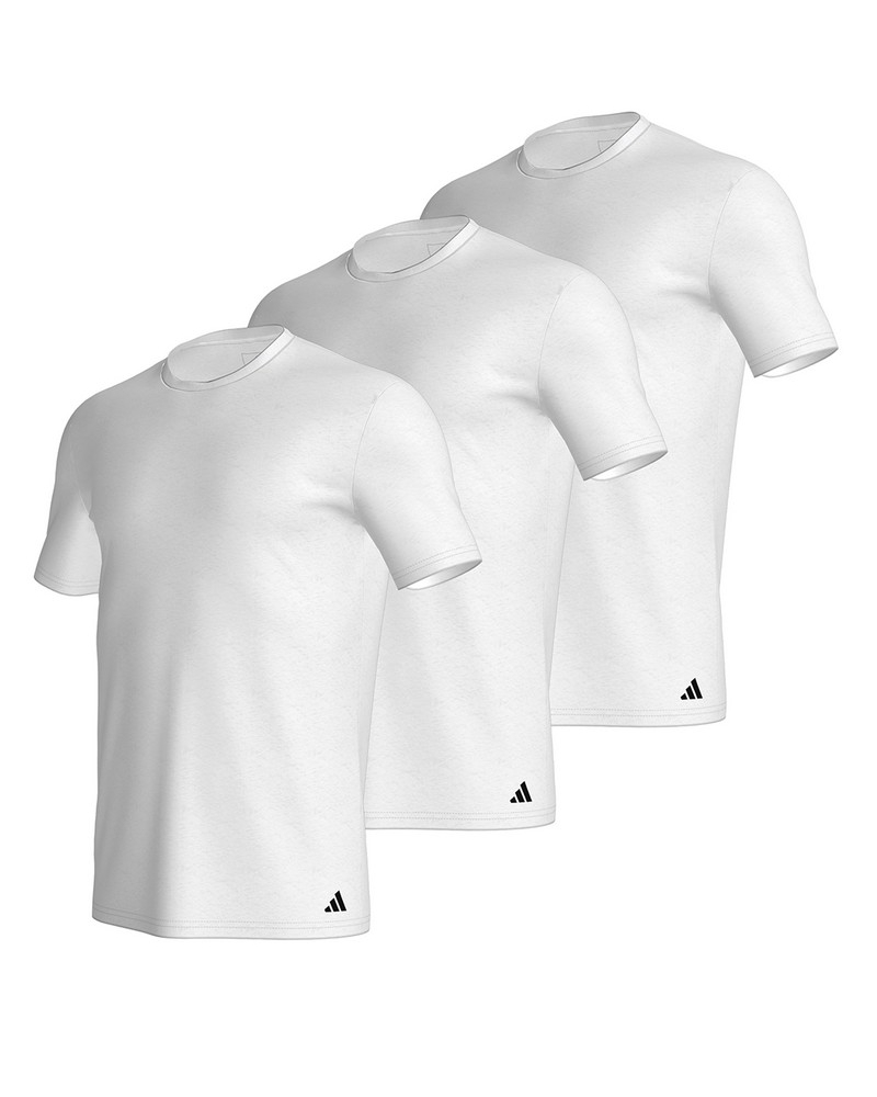 Lot de 3 t-shirts 100% Coton Adidas Active Core (Blanc)