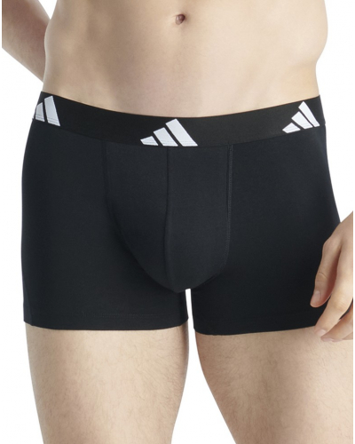 Pack of 3 boxers Adidas Active Flex Coton (Imprimé Noir/Noir/Bleu)