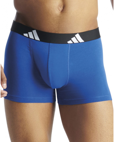 Pack of 3 boxers Adidas Active Flex Coton (Imprimé Noir/Noir/Bleu)