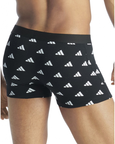 Pack of 3 boxers Adidas Active Flex Coton (Imprimé Noir/Noir/Bleu)