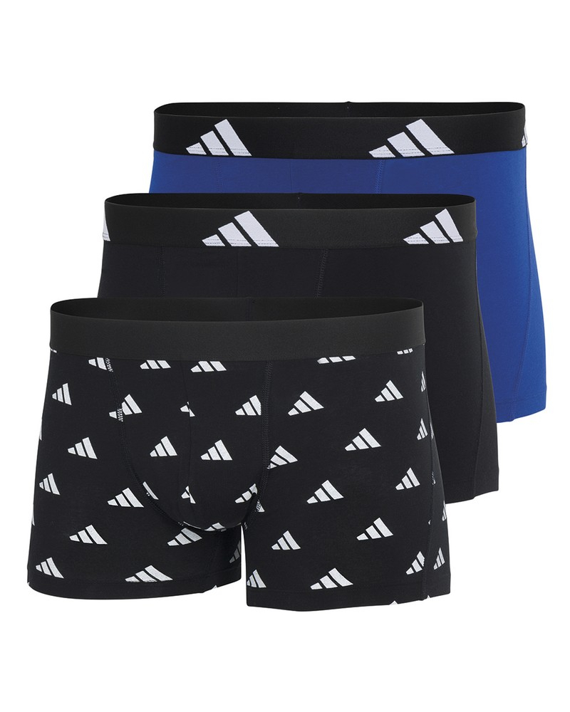 Paquete de 3 bóxers Adidas Active Flex Coton (Imprimé Noir/Noir/Bleu)
