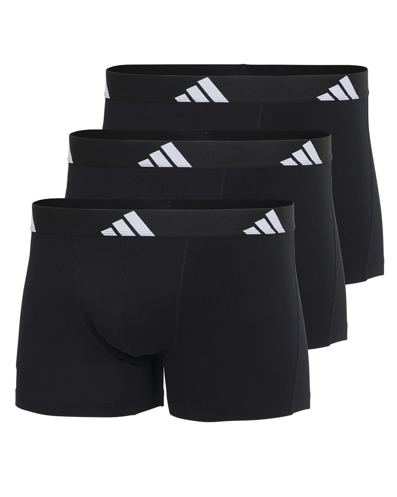 Paquete de 3 bóxers Adidas Active Flex Coton (Negro)