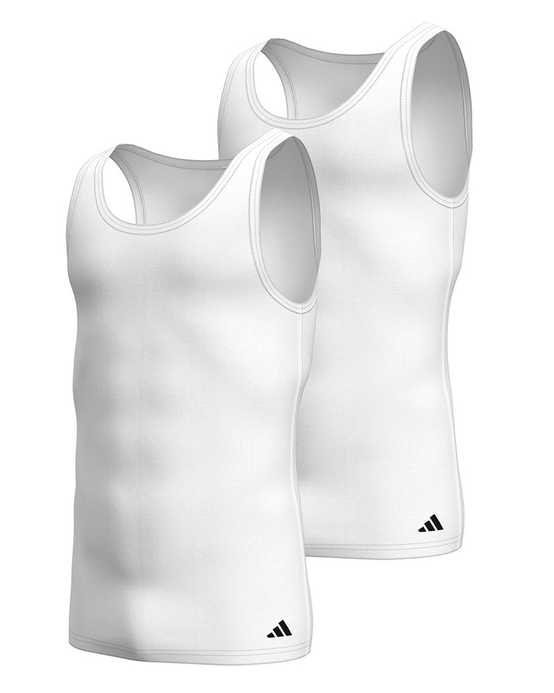 Pack of 2 tank tops Adidas Active Flex Coton (White)