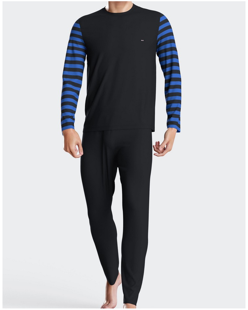 Pyjama long en jersey 100% coton Eden Park 1H71 (BLF88)