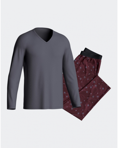 Pyjama long col V Impetus N63 (BD019)