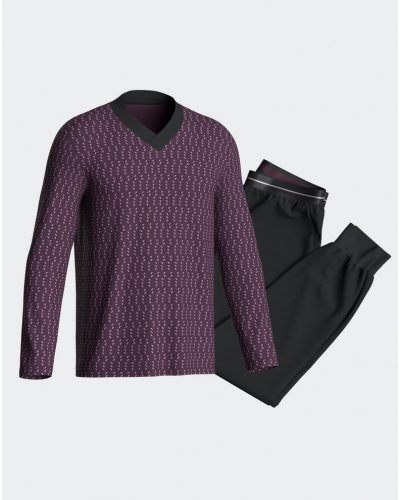 Pyjama long col V Impetus N64 (BD009)