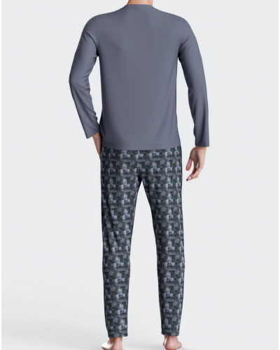 Pijama largo cuello V Impetus N67 (BL120)