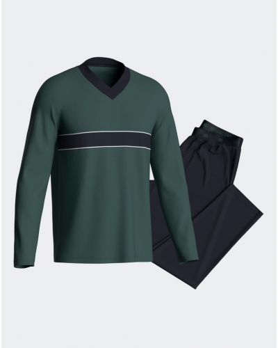 V neck long pyjamas 100% cotton Impetus N69 (GN096)