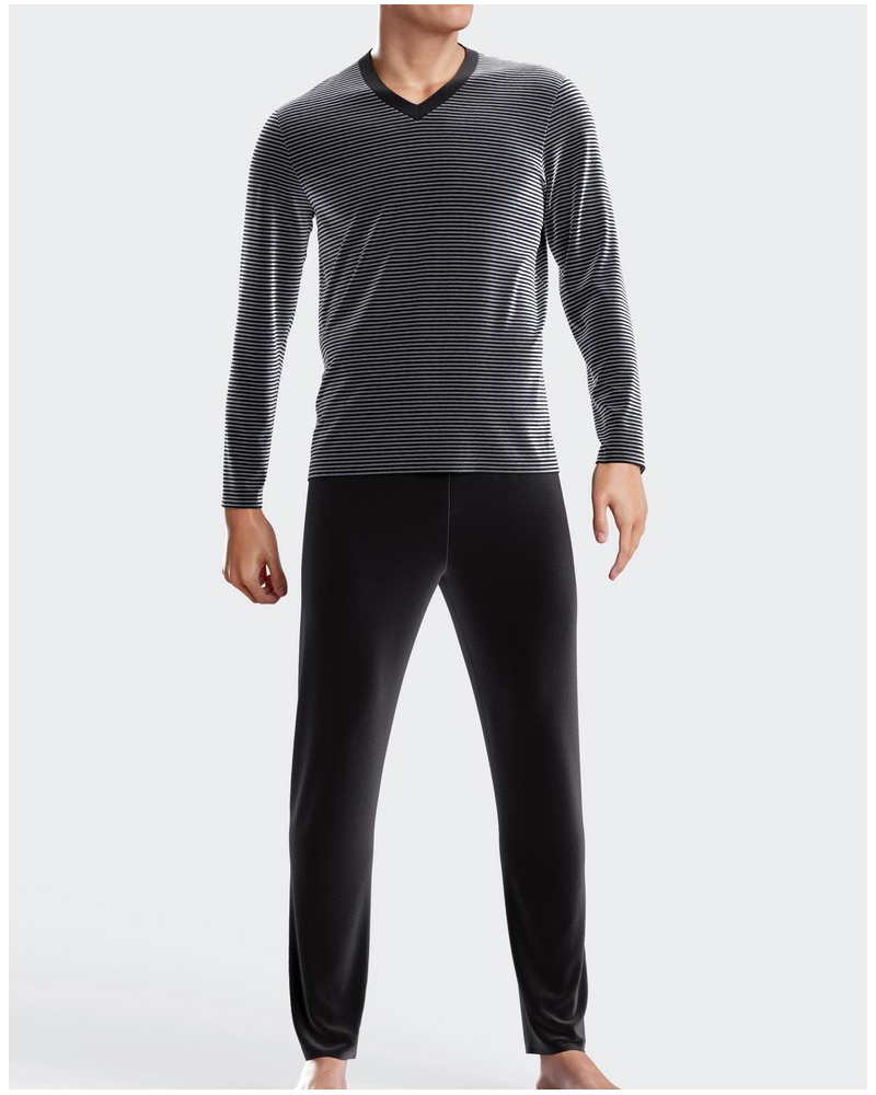 V neck pyjamas cotton and velvet Impetus N78 (MX507)