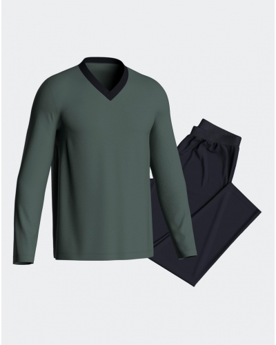 V neck long pyjamas 100% cotton Impetus N81 (GN110)