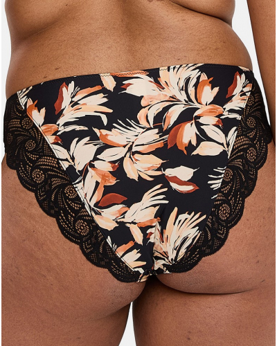 Slip Sans Complexe Ariane Fantaisy (Imprimé Feuillage Noir)