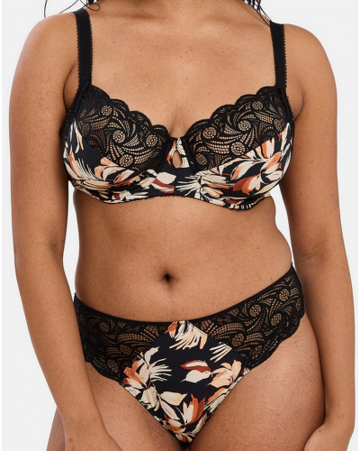 Slip Sans Complexe Ariane Fantaisy (Imprimé Feuillage Noir)