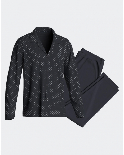 V neck long pyjamas 100% cotton Impetus N73 (NB039)